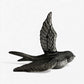 Bird Wall Hooks, Cast Iron Set of 4, Natural Iron Finish