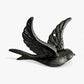 Bird Wall Hooks, Cast Iron Set of 4, Natural Iron Finish