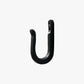 Utility Wall Hook, Black Cast Iron, Heavy Duty for Coats, Towels or Bags