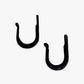 Utility Wall Hook, Black Cast Iron, Heavy Duty for Coats, Towels or Bags