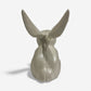 Bunny Statue, Cream Cast Iron, Garden or Indoor Figurine