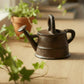 Miniature Watering Can Garden Statue, Cast Iron Shelf or Patio Decor