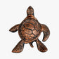 Turtle Key Hider, Weathered Copper Cast Iron, Outdoor Garden