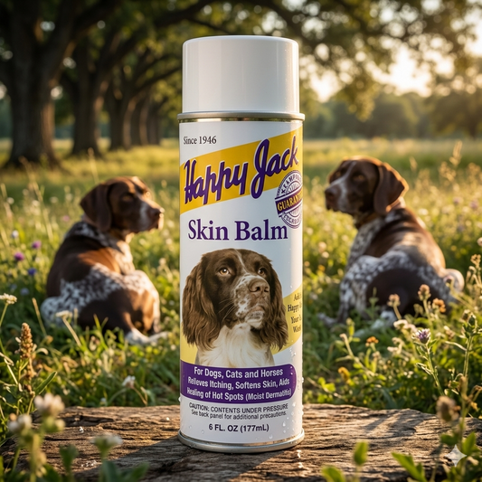 Happy Jack Skin Balm Aerosol For Dogs Cats & Horses 6 oz.