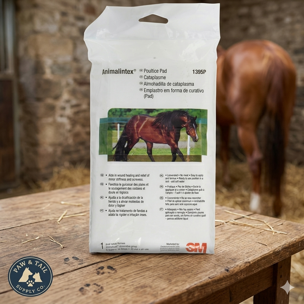 3M Animalintex Hoof & Leg Poultice Pad Horse Wound Care Abscess Treatment 8 x 16 Inch