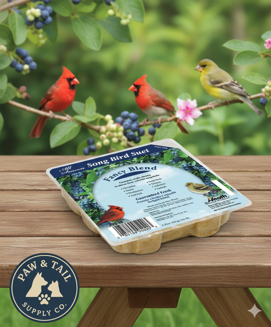 Heath Outdoor Fancy Blend Suet Cake 9.27oz High Energy All-Season Bird Food