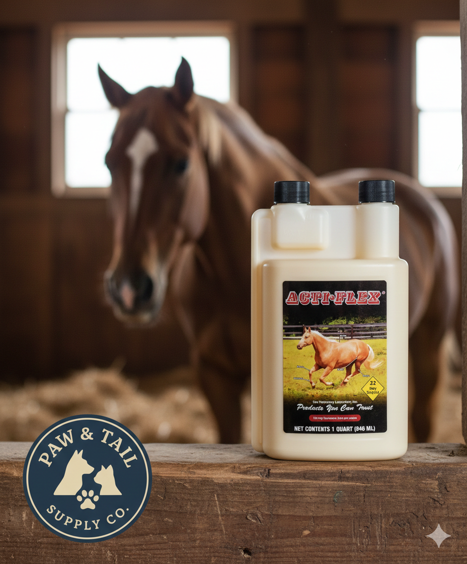 Cox Veterinary Acti-Flex Joint Compound Liquid Quart Horse Supplement 32 Day Supply