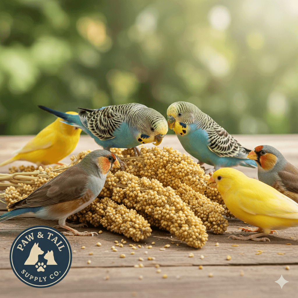 Higgins Spray Millet Bird Treats 12-Count Non-GMO Natural Foraging All Birds