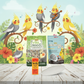 Caged Bird Care Bundle 6” Cuttlebone, Mineral Grit, VetRx & Vita Seed Cockatiel Food