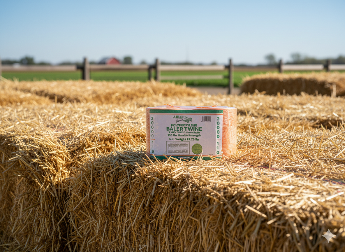 Alligator Brand 20,000 FT Orange Poly Baler Twine Perfect Outdoors Farming