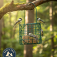 C&S Berry Suet Treat Bird Cake 11.75 oz & Large Suet Basket Feeder Combo