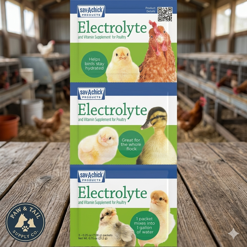 Sav-A-Chick Poultry Vitamins & Electrolytes 20 Pack Bird Supplement