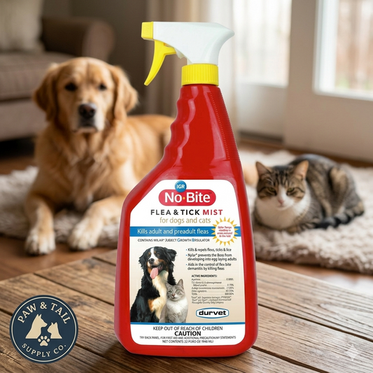 Durvet No-Bite IGR Flea and Tick Mist for Dogs and Cats 32 oz.