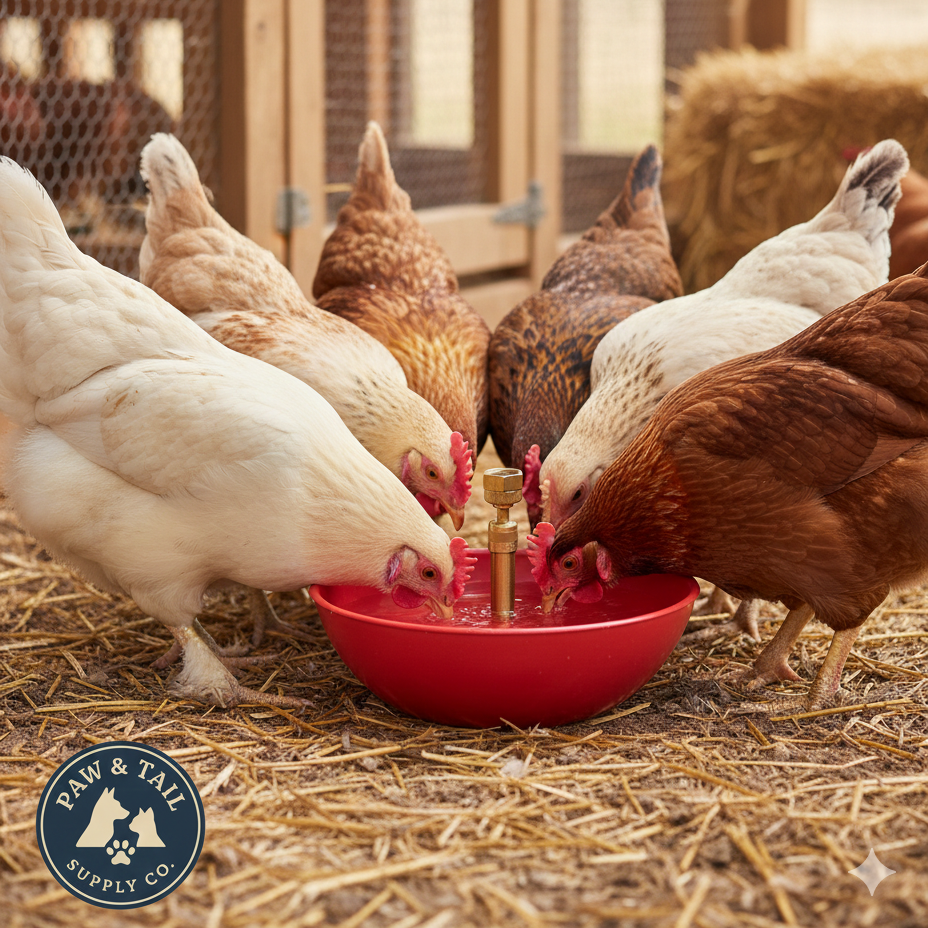 Little Giant King Size Automatic Poultry Waterer 1.5 Quart for Turkey Game Birds