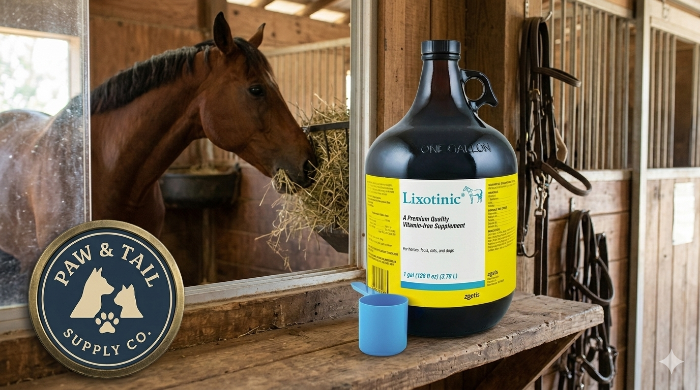 Pfizer Lixotinic Vitamin Mineral Supplement Horses Dogs Cats Foals Gallon