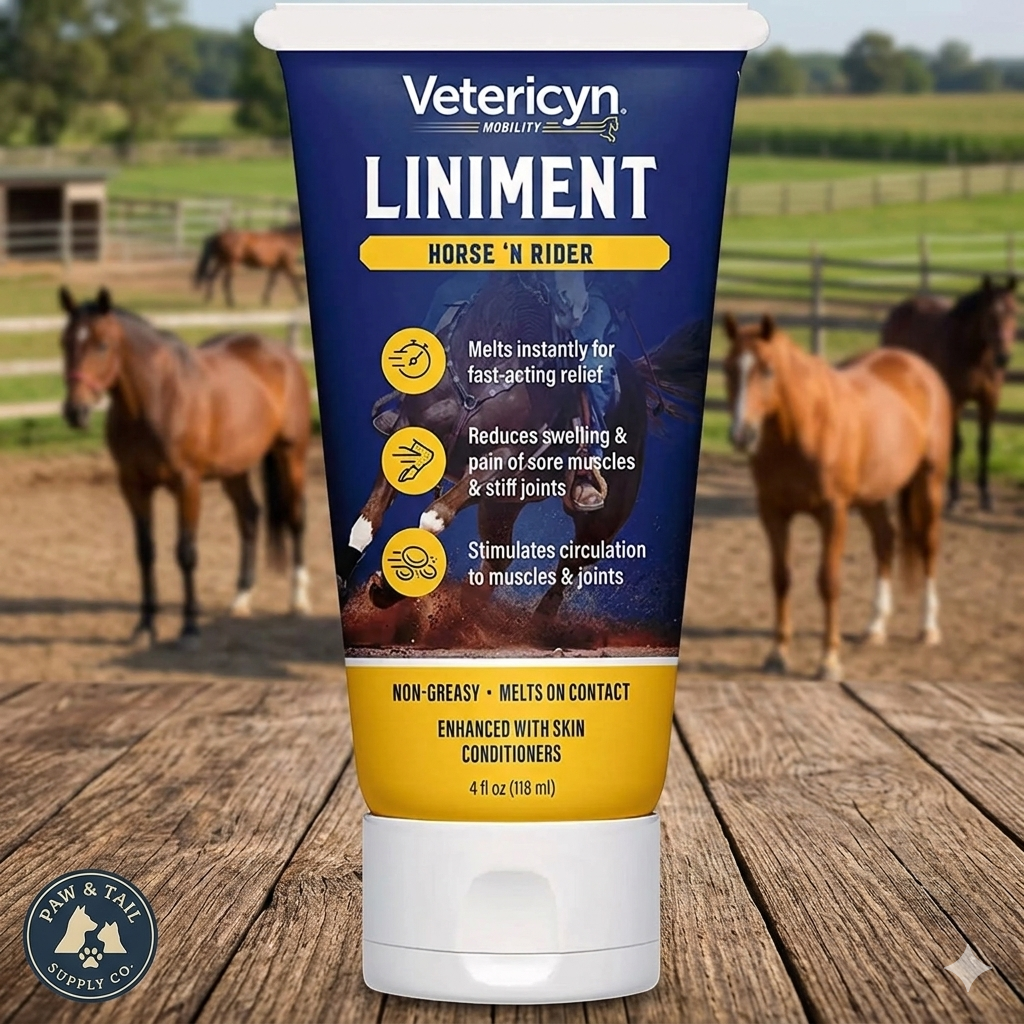 Vetericyn Equine Liniment 4 oz. Horse Muscle Joint Care Support