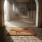 Horse Entrance Decor Bundle Coco Coir Horse Mat & Horse Head Door Latch