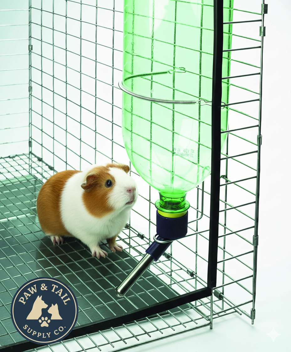 Water Bottle Drinking Fountain Kit Hamsters Rabbits Small Animals Soda Pop Bottle
