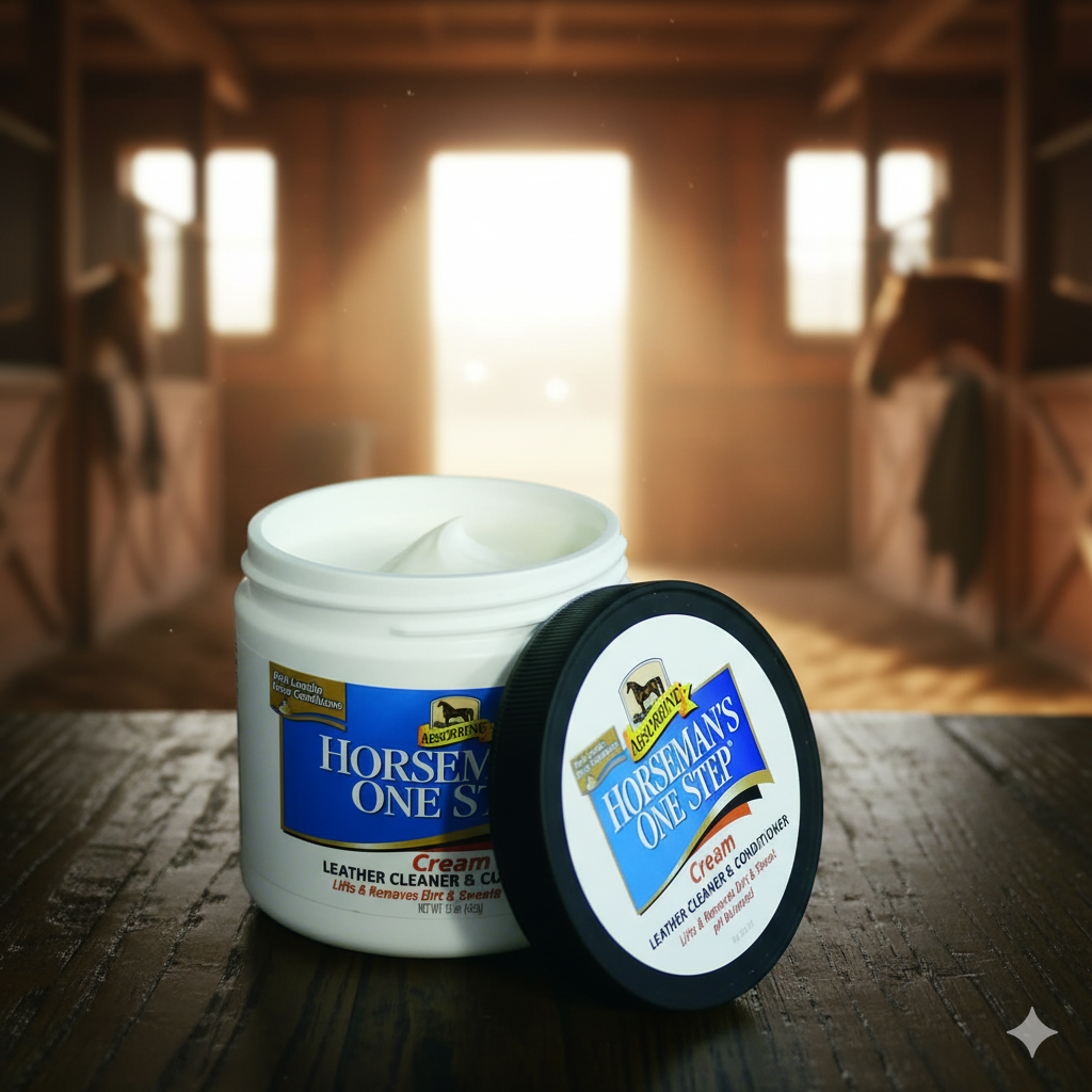 Absorbine Horseman's One Step Leather Cleaner Conditioner Tack Care Lanolin 15 oz.