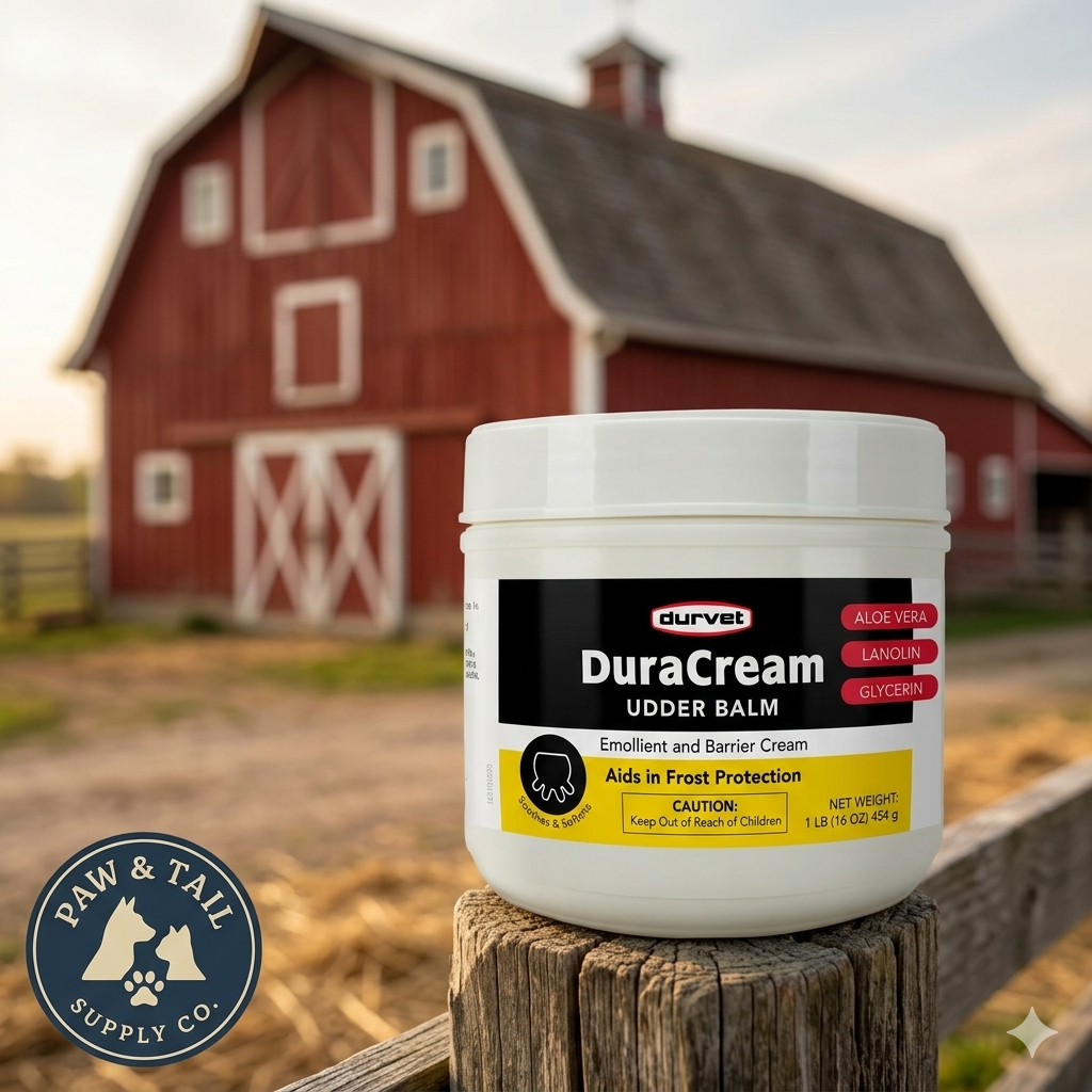 Durvet Duracream Emollient and Barrier Cream for Dairy Cattle Goats Sheep 1 lb.