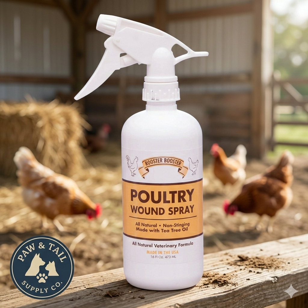 Rooster Booster Poultry Wound Spray 16 oz. No Sting Antiseptic Tea Tree Oil