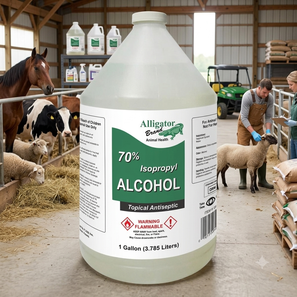 Alligator Brand 70% Isopropyl Rubbing Alcohol 1 Gallon