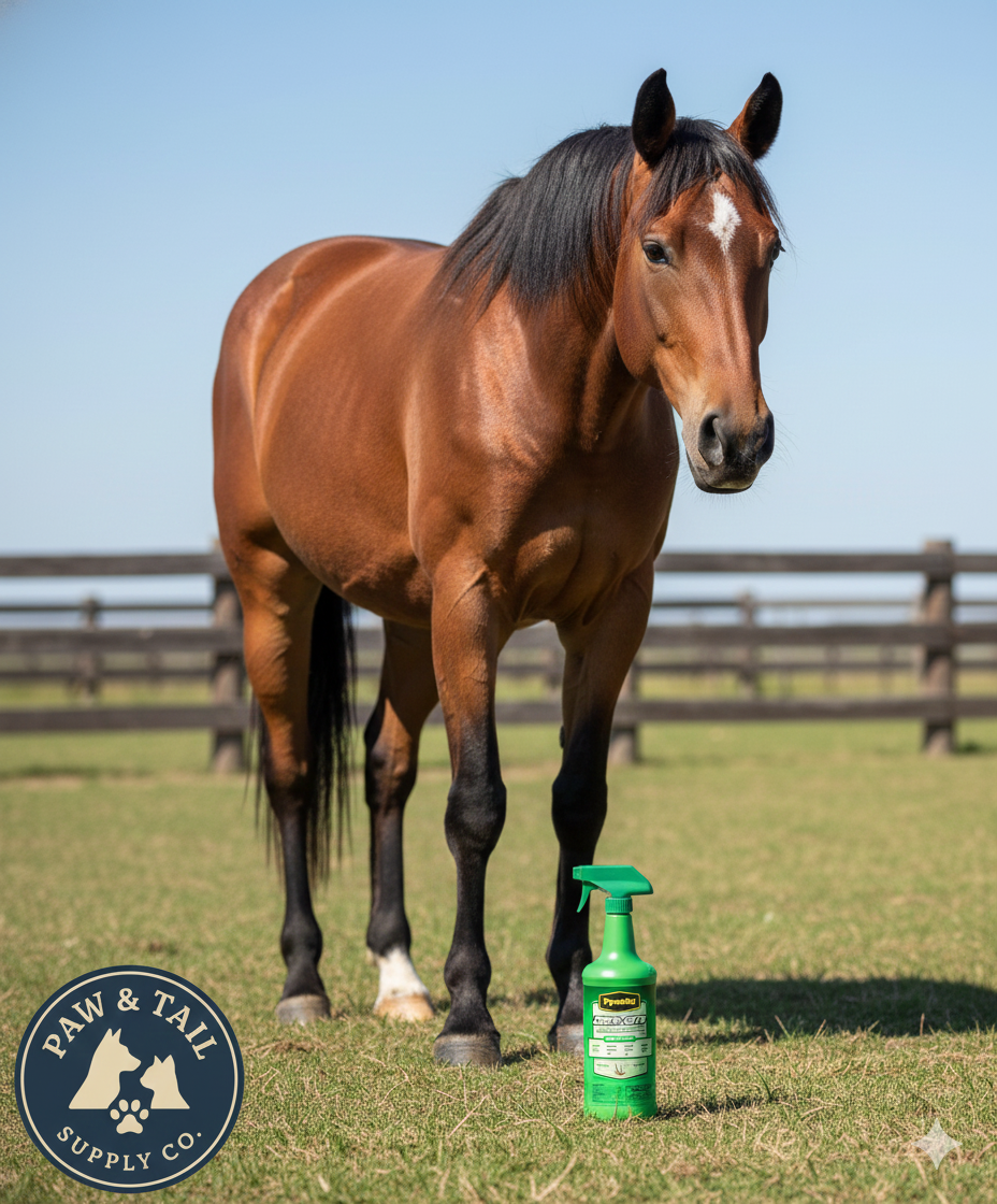 Pyranha Zero-Bite Natural Insect Spray 32 oz Horse Dog Cat Fly Repellent