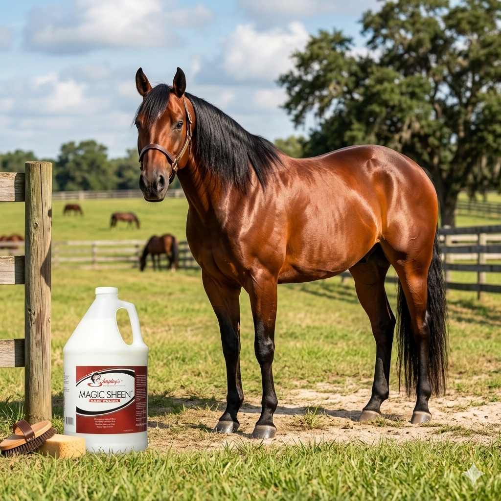Shapley's Magic Sheen Hair Polish Gallon Horse Shine Detangler Coat Conditioner