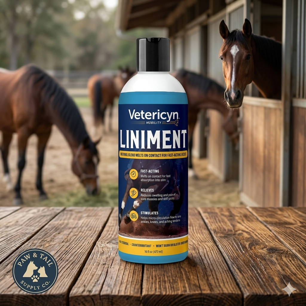 Vetericyn Equine Liniment 16 oz. Horse Muscle Joint Care Support
