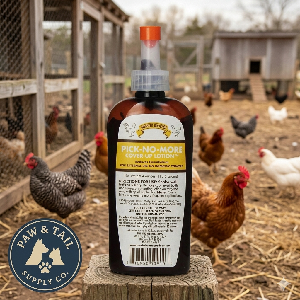 Rooster Booster Pick-No-More Lotion Control Cannibalism In Poultry 4 oz.