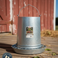 Little Giant 30 lb Hanging Feeder Tube & Pan Galvanized Steel Poultry Feeder