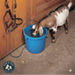API Heated Flat Back Bucket 20QT No-Freeze Water Pail Horses Livestock Blue