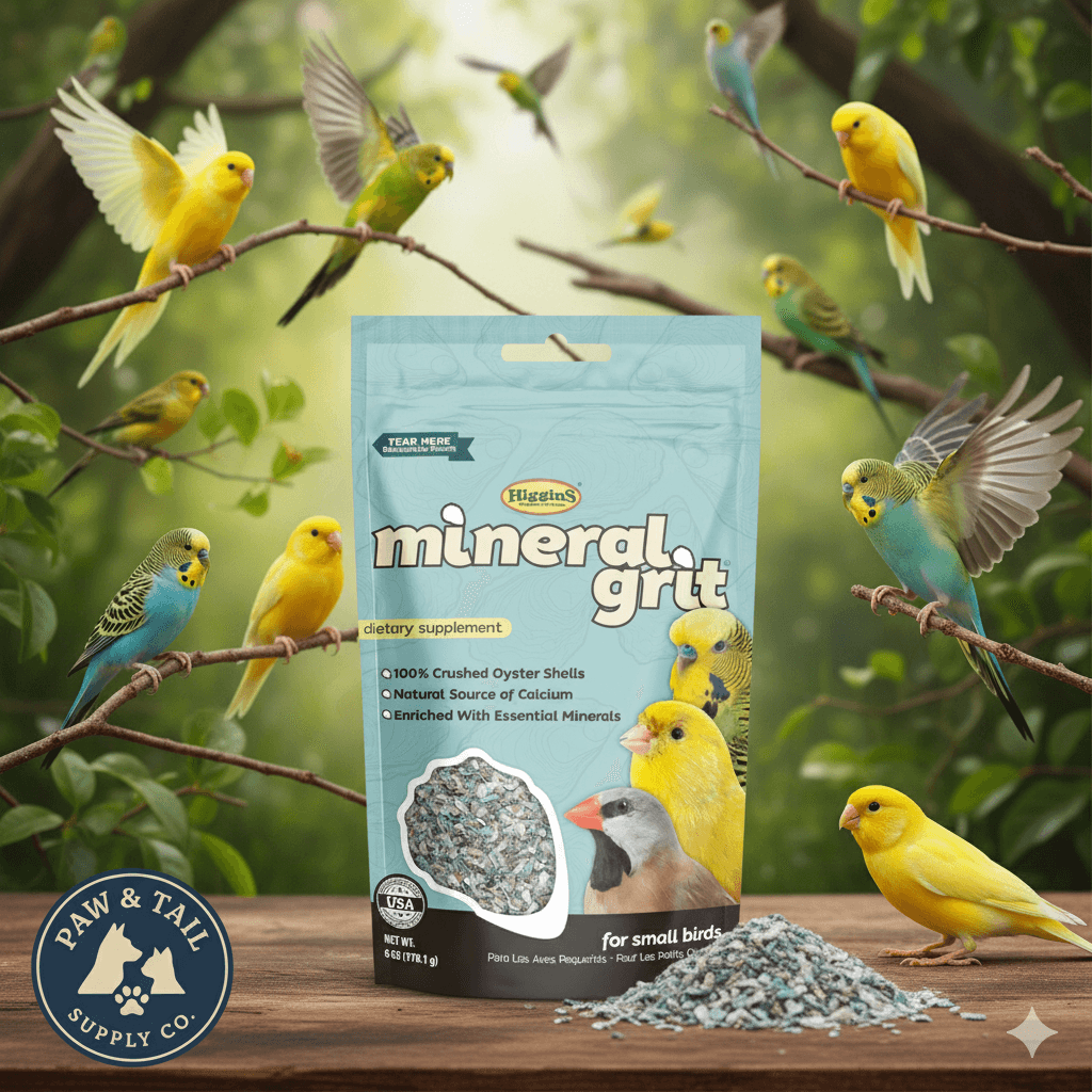 Higgins Mineral Grit Small Birds 6 oz. Calcium Canaries Finches Parakeets