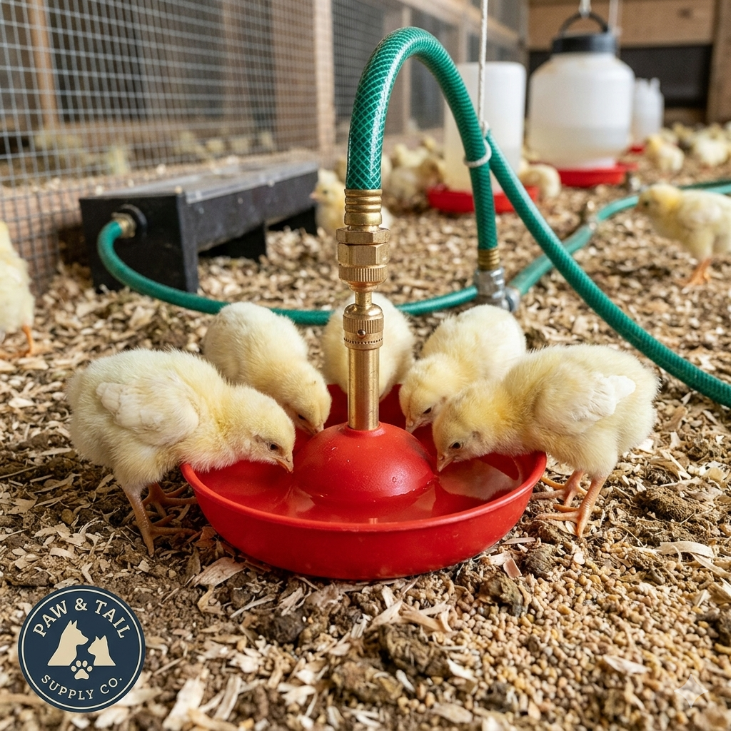 Little Giant Automatic Baby Chick Waterer Fount Use for Baby Chicks & Poultry 2PK