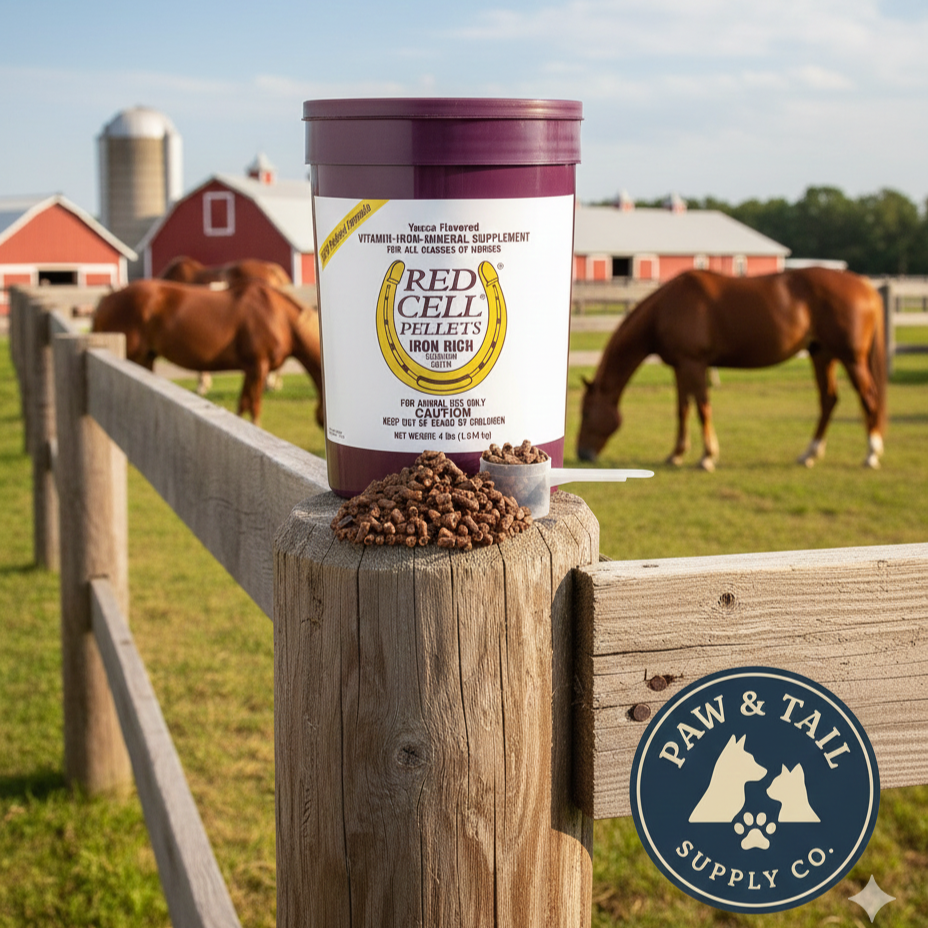 Red Cell Pellet Horse Supplement 4lbs Vitamin Iron Mineral Energy Recovery