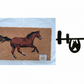 Horse Entrance Decor Bundle Coco Coir Horse Mat & Horse Head Door Latch