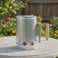 21st Century Steel Charcoal Starter Lights Charcoal Without Fluid Uses Newspaper