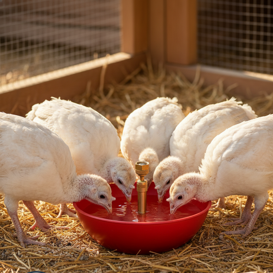 Little Giant King Size Automatic Poultry Waterer 1.5 Quart for Turkey Game Birds