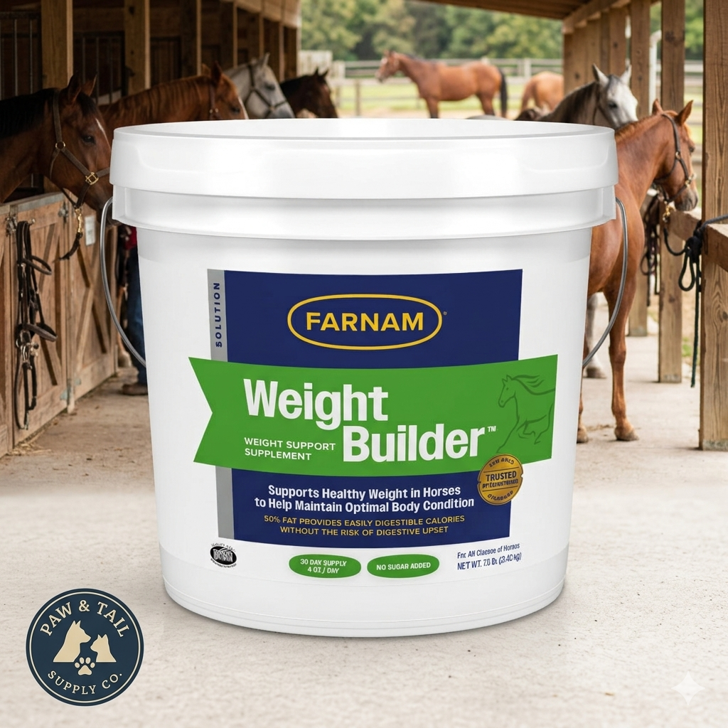 Farnam Equine Weight Builder 7.5 lbs Weight Support Supplement for Horses
