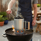 21st Century Steel Charcoal Starter Lights Charcoal Without Fluid Uses Newspaper