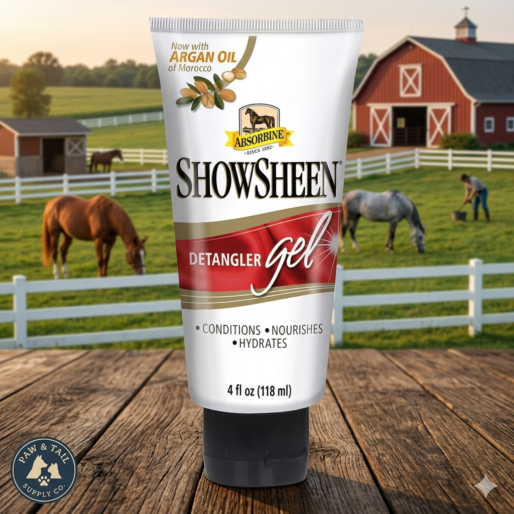 Absorbine ShowSheen Detangler Gel Mane Tail Knots 4 oz.