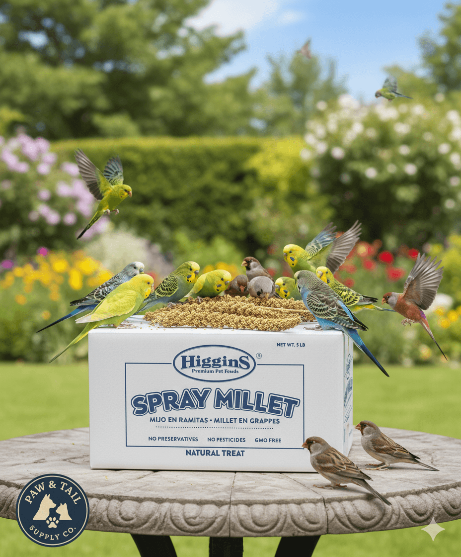 Higgins Spray Millet Bird Treats Non-GMO Natural Foraging All Birds 5lbs.