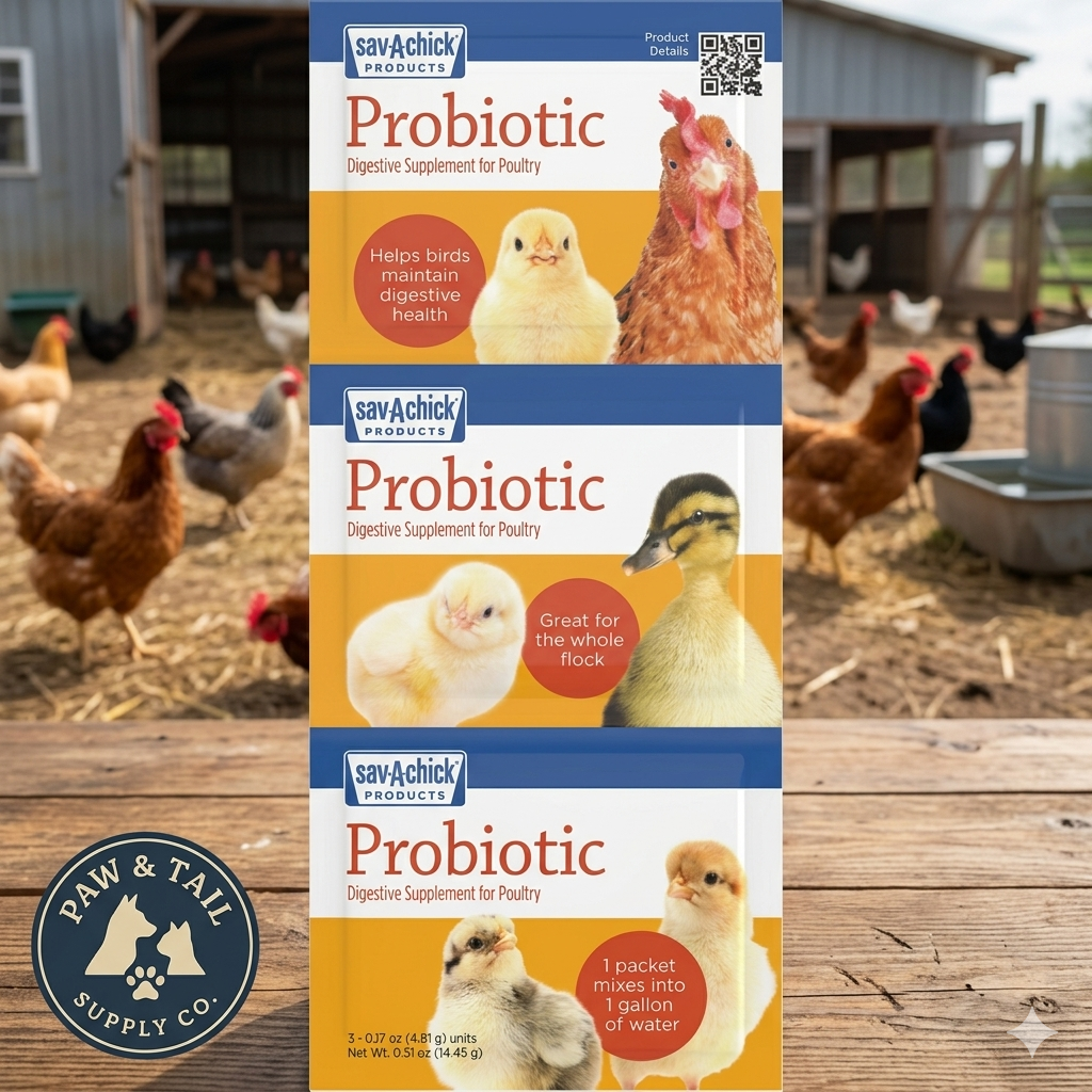 Sav-A-Chick Probiotic Digestive Health Supplement Poultry 3PCK