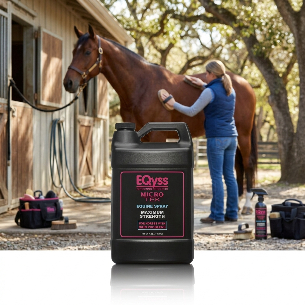 EQyss Micro-Tek Equine Spray Gallon pH Balanced Horse Skin Coat Care