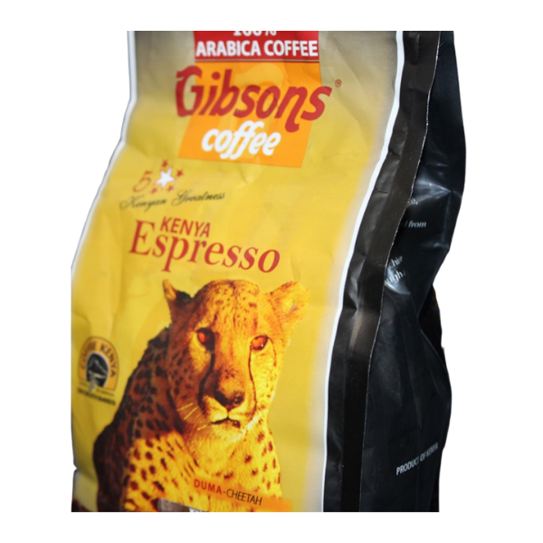 Gibsons Coffee Kenya Espresso Fine Grind Dark Roast 400g