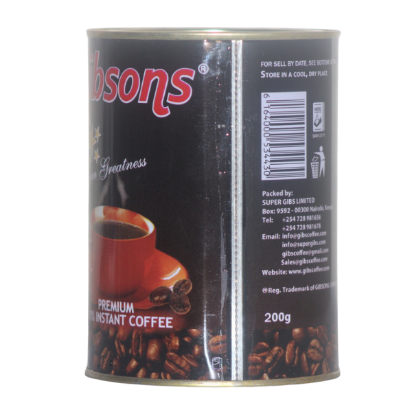 Gibsons PREMIUM 100% INSTANT COFFEE 200g