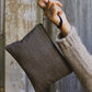 Golden Navy Tweed Purse