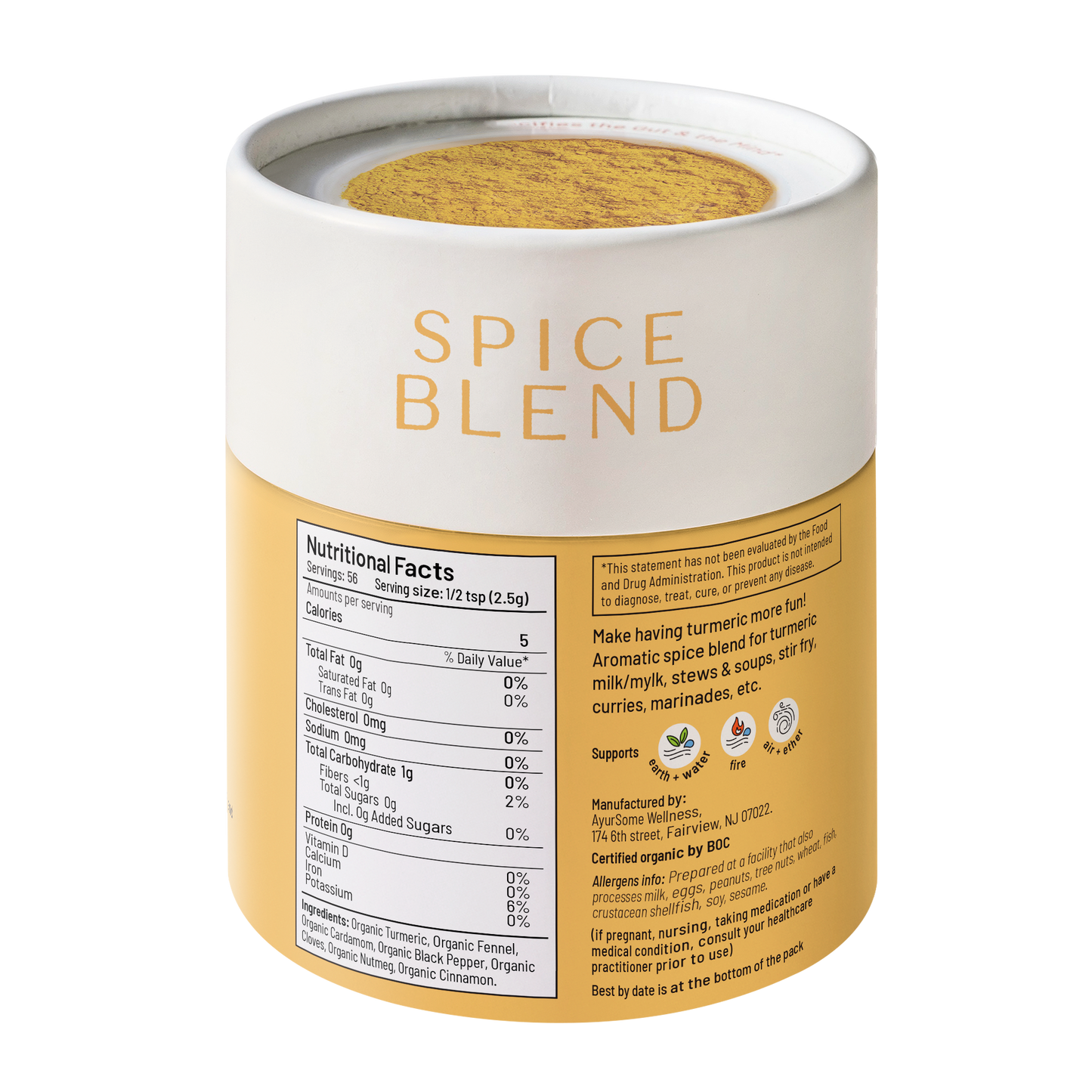 Golden Turmeric Blend | Organic spice blend for Turmeric Milk & cooking