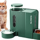 Gravity Pet Feeder & Water Dispenser Set with Stainless Steel Bowls