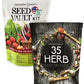 Gardeners Seed Vault Kit - 70 Varieties of Vegetable and Herb Seeds for Your Garden